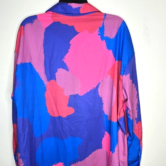 Plus Size Pink Collared Shirt Dress - Picture 3 of 5